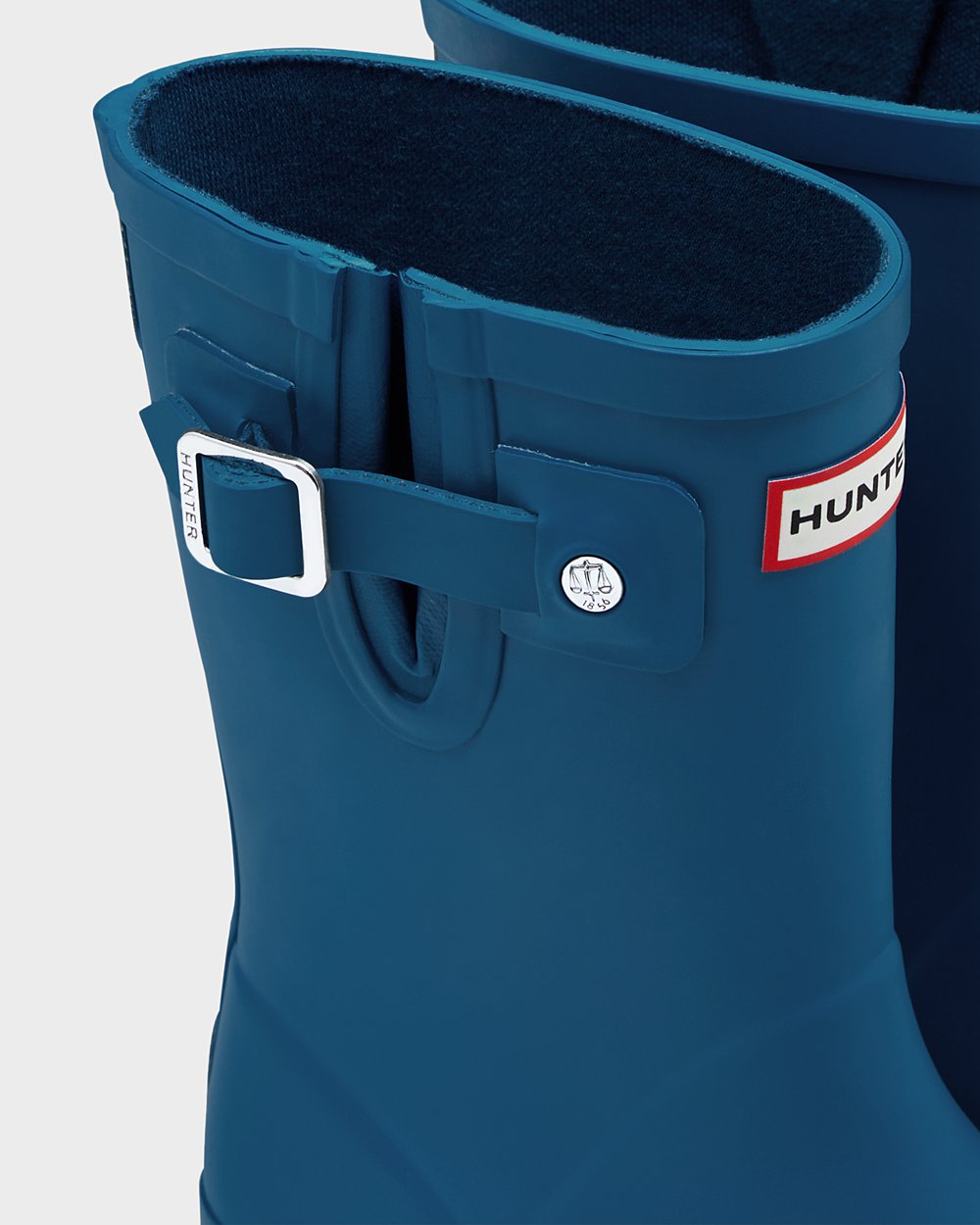 Kids Hunter Original First Flat Sole | Rain Boots Blue | NZ-54809-BVDR